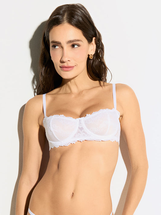 Base Femme Underwired Balconette Bra - White